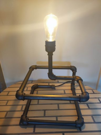 lampe acier industriel