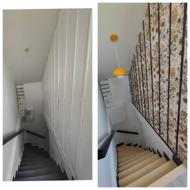 coup de coeur sur le papier peint relooking cage d'escalier