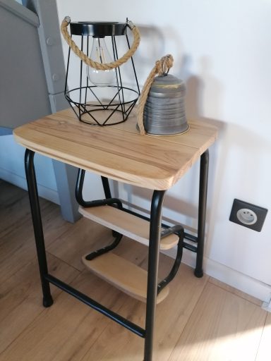 tabouret d'enfance modernisé